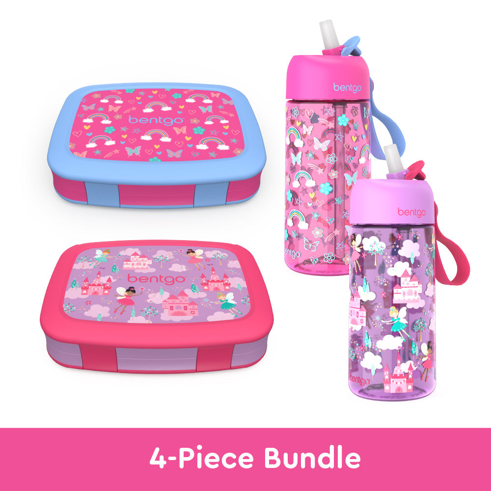 bentgo-kids-prints-lunch-boxes-and-water-bottles-v5 bentgo-lunch-box-bottle-bundle-rainbow-fairy-1.jpg